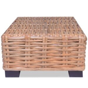 vidaXL Coffee Table Natural Rattan