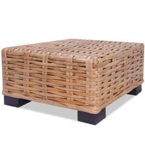 vidaXL Coffee Table Natural Rattan