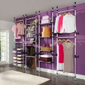 vidaXL Telescopic Wardrobe System