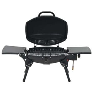 vidaXL Portable Gas BBQ Grill Black