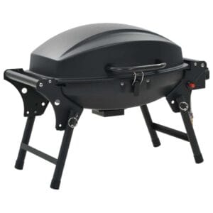 vidaXL Portable Gas BBQ Grill Black