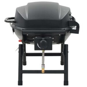 vidaXL Portable Gas BBQ Grill Black