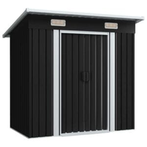 vidaXL Galvanised Steel Garden Shed