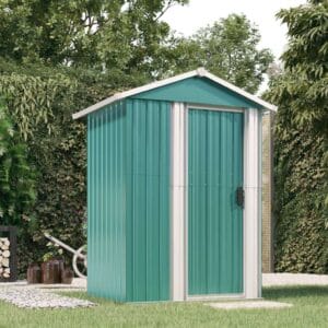 vidaXL Garden Shed 126x97.5x177cm Steel