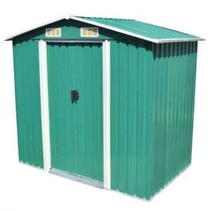 vidaXL Garden Shed Steel 204x132x186cm