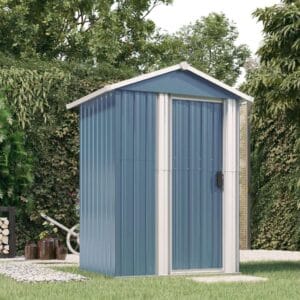 vidaXL Garden Shed 126x97.5x177cm Steel