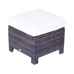 Outsunny Rattan Footstool Ottoman