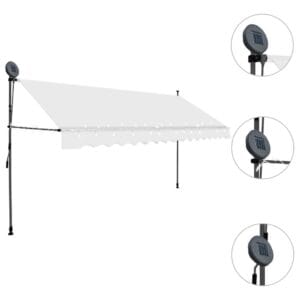 vidaXL Awning Manual Retractable 350cm