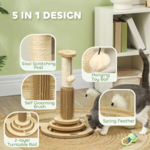 Pawhut 49cm Cat Scratching Post