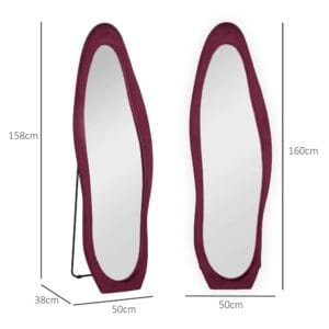 Homcom Irregular Full Length Mirror