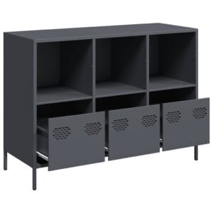 vidaXL Sideboard Cold-rolled Steel Anthracite