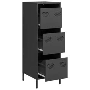 vidaXL Highboard Black Steel