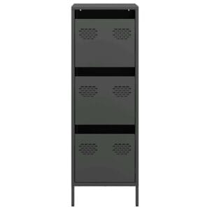vidaXL Highboard Black Steel