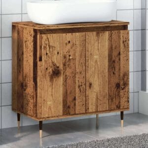 vidaXL Bathroom Cabinet Old Wood