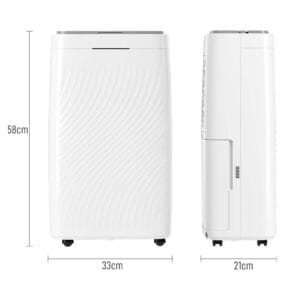 Homcom 16L Dehumidifier White
