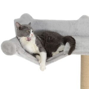 PawHut 4 Piece Cat Shelves with Scratching Post PawHut 4 Piece Cat Shelves with Scratching Post