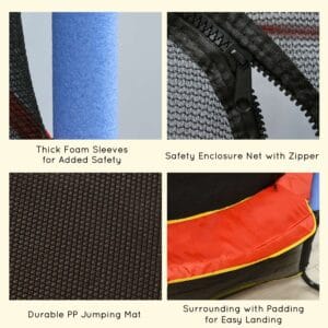 Homcom Trampoline for Kids 3-10 Years