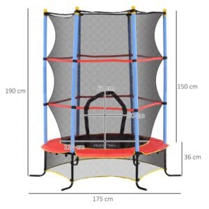 Homcom Trampoline for Kids 3-10 Years