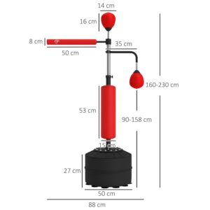 Homcom 3-in-1 Punching Bag