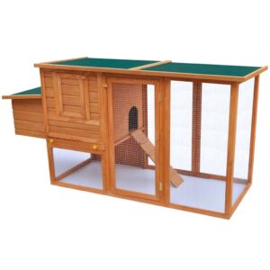 vidaXL Outdoor Chicken Cage w/ Egg Cage