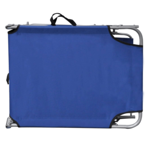 vidaXL Folding Sun Lounger w/ Canopy