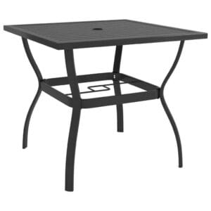 vidaXL Garden Dining Set Black