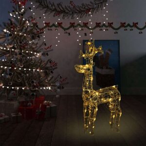 vidaXL Reindeer Xmas Decoration 90 LEDs
