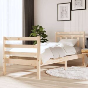 vidaXL Bed Frame Solid Pine Wood