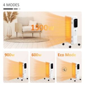 Homcom 1630W Oil Filled Radiator