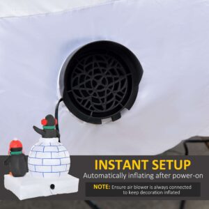 Homcom 5ft Inflatable Penguins Homcom 5ft Inflatable Penguins