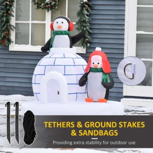 Homcom 5ft Inflatable Penguins Homcom 5ft Inflatable Penguins