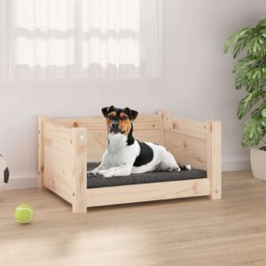 vidaXL Dog Bed Wax Solid Pine Wood