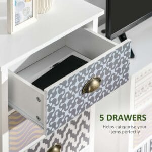Homcom5-Drawer Tallboy Dresser