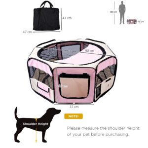 Pawhut Fabric Pet Play Pen