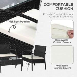 Outsunny Rattan Garden Furniture Set