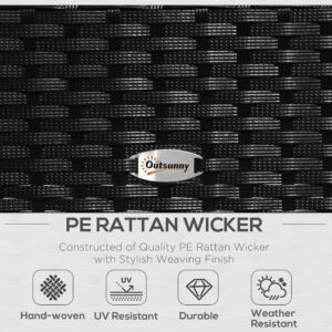 Outsunny Rattan Garden Furniture Set