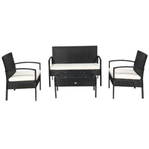 Outsunny Rattan Garden Furniture Set