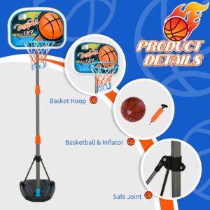 3pc Kids Basketball Set 3-8 Yrs