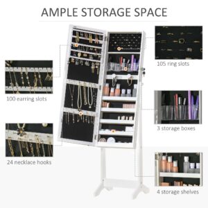 Mirrored Jewellery Cabinet Lockable