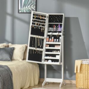 Mirrored Jewellery Cabinet Lockable