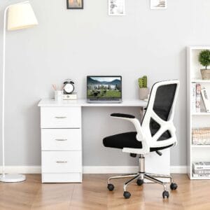 Computer Desk PC Workstation White