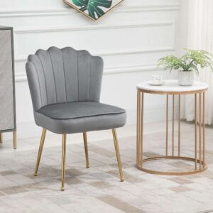 Homcom Velvet-Feel Accent Chair