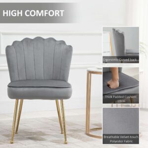 Homcom Velvet-Feel Accent Chair