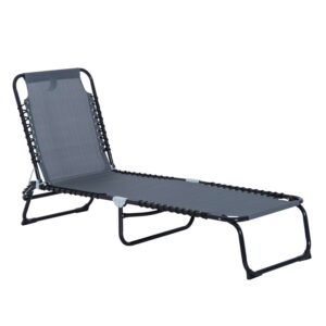 Outsunny Foldable Sun Lounger
