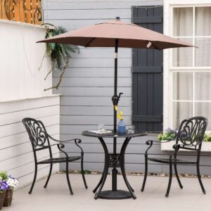 Outsunny 78cm Round Garden Table