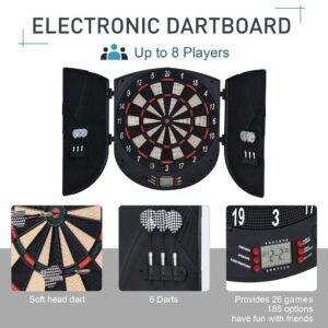 Electronic Dartboard Set w/ 6 Darts