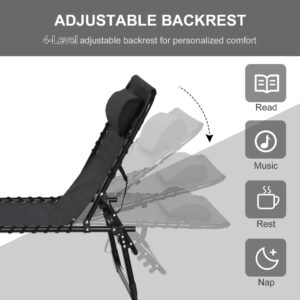 Outsunny Sun Lounger Reclining