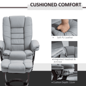 Swivel Manual Recliner and Footrest Set