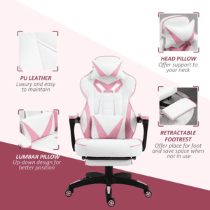Vinsetto Gaming Chair Ergonomic Reclining