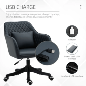 Vinsetto Office Chair w/ Lumbar Massage